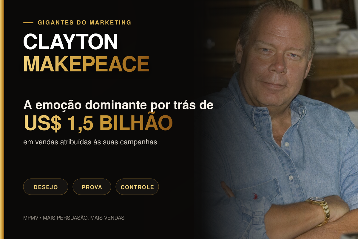 Capa editorial com uma fotografia de Clayton Makepeace e o conceito de emoção dominante